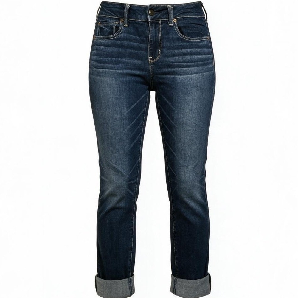 American Eagle Super Stretch Skinny Jeans Dark Wash Womens Size 8 Regular